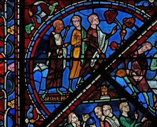 The Joseph Window: He Welcomes His Brothers