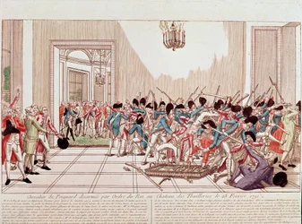 The Knights of Aggard Disarmed by Order of the King at the Tuileries Palace