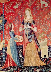 The Lady and the Unicorn: Smell (detail)