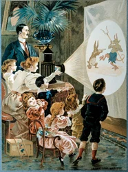 The Magic Lantern in the Family Children Look at the Magic Lantern Screen, 20th Century