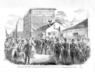 The Montagnards Convention being held at the Paris Conservatoire des Arts et Metiers on the 13th June 1849