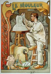 The Moulder, Illustration from a Book on the Crafts, c.1899