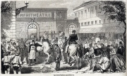 The National Veterinary School of Alfort - The Great Schools of France - Veterinary School of Maisons-Alfort in 1866 - The Daily Consultation - Engraving in 