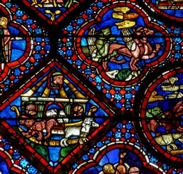 The Noah Window: Noah Watches the Animals as They Leave the Ark