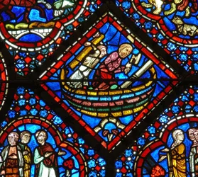 The Noah Window: He Builds the Ark