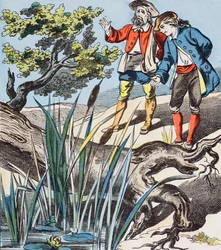 The Oak and the Reed, Illustration from the Fables de La Fontaine
