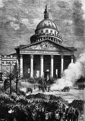 The Paris Panthéon as the HQ of the Paris Commune, late 19th century