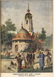 The Pavilion of Finland at the Exposition Universelle of 1900 in Paris. Illustration for Le petit Journal, 21 October 1900