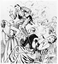 The Petomane, illustration for Paris qui rit from Le Ventomane, monologue comique by E. Grenet-Dancourt, Paris, 1893