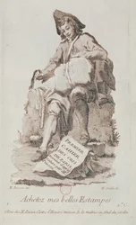 The Print Seller, from Petits Metiers de Paris