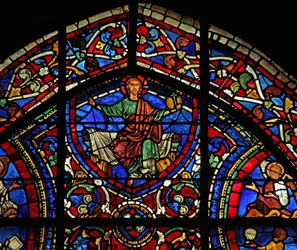 The Prodigal Son window: Christ - Majestas Domini