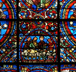 The Prodigal Son window: feast with the sons