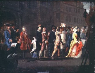 The Return of the Comedians After the Suppression of the Comedie Italienne