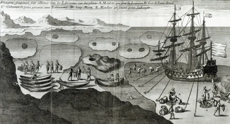 The Ship Making Alliance with the Eskimos, from 