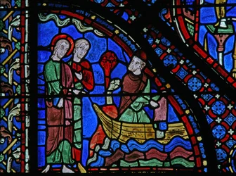 The St James Window: Hermogines Throws His Books in the Sea