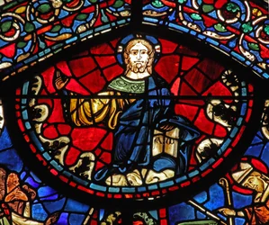 The St Lubin Window: Christ Blessing