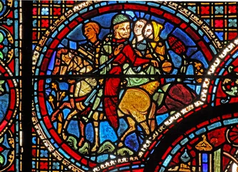 The St Lubin Window: A Group on Horseback