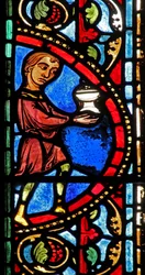 The St Lubin Window: Donors - Wine Makers