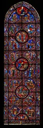The St Lubin Window: Scenes from the Life of