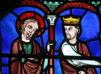 The St Thomas Window: He is Shown Gold by the King