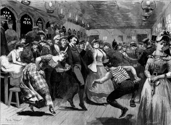 The Thursday evening ball at La Grenouillere around Paris