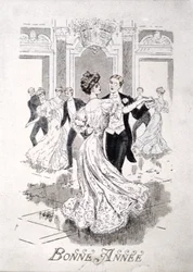 The Waltz, French New Year card