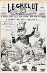 The Wilson Affair, front cover of Le Grelot, 16th October 1887