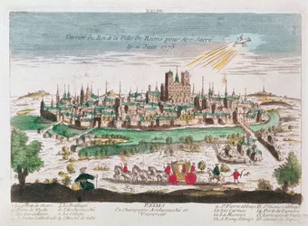 The arrival of Louis XVI at Reims for his coronation on 11 June, 1775