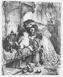 The birth of Pantagruel, illustration from 