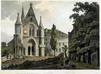 The chapel of the college of Navarre around 1804 (Polytechnic School)