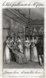 The dead leaf dress of Madame Cottin (Sophie Cottin Rostand) (1770-1807) French writer.