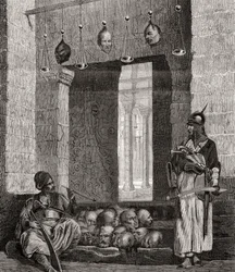 The Doorway to the Mosque El Assaneyn in Cairo, Egypt, from 