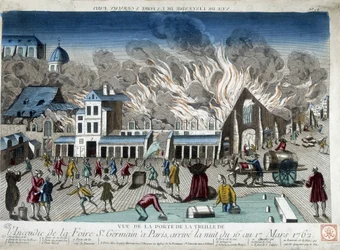 The Fire of the St Germain Fair in Paris, the Night of 16 to 17 March 1762
