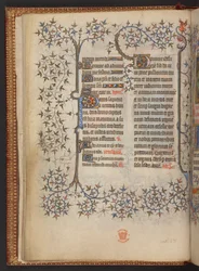 The First Leaf of the Hours of the Cross, Book of Hours