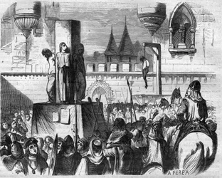 The Heretics Hanged and Burned by the Priests of Gilbert de la Porree, Bernard de Clairvaux and Abbe Suger, France