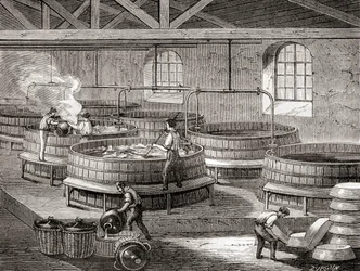 The Manufacture of Soap in Large Tanks in the 19th Century, from 
