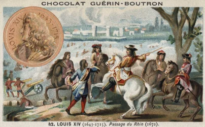 The passage of the Rhine by Louis XIV at the beginning of the war against the Dutch