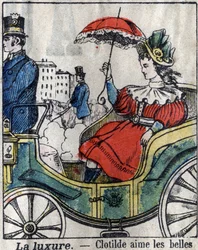 The Seven Deadly Sins: Lust. Epinal Imaging Late 19th Century