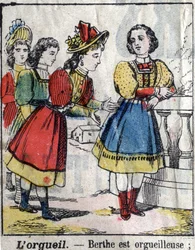 The Seven Deadly Sins: Pride. Epinal Imaging Late 19th Century