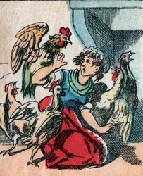 The World Upside Down, an Imaginary Land: Turkeys and Chickens Plucking the Cook