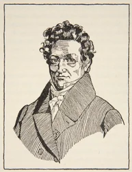 Thenard, illustration from Histoire de la Nation Francaise, Sciences, Volumes I & II