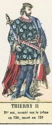 Thierry II, 21st King, Ascended the Throne in 720, Died in 737