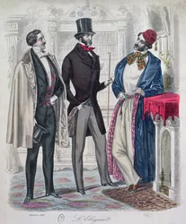 Three Elegant Young Men, December 1848