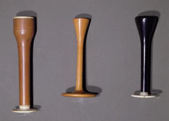 Three stethoscopes, from the time of Rene Theophile Hyacinthe Laennec