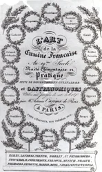 Title Page for LArt de la Cuisine Francaise vol. III by Antonin Careme, published 1834