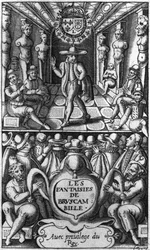Title Page from Les Fantaisies de Bruscambille, Published 1615