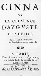 Title Page of Cinna ou la Clemence d