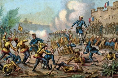 Tonkin War (Vietnam). Defense of Tuyen Quang by the French troops from February 14 to March 3