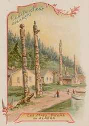 Totem poles in Alaska