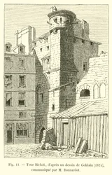 Bichat Tower, after a drawing by Goblain, 1824, communicated by Mr. Bonnardot